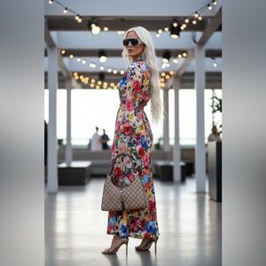 Authentic Gucci Monogram Jackie Shoulder Bag